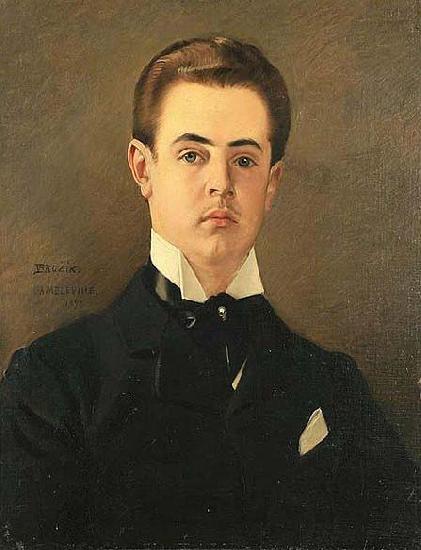 Vaclav Brozik A Portrait of the Artist Son, Maurice oil painting image